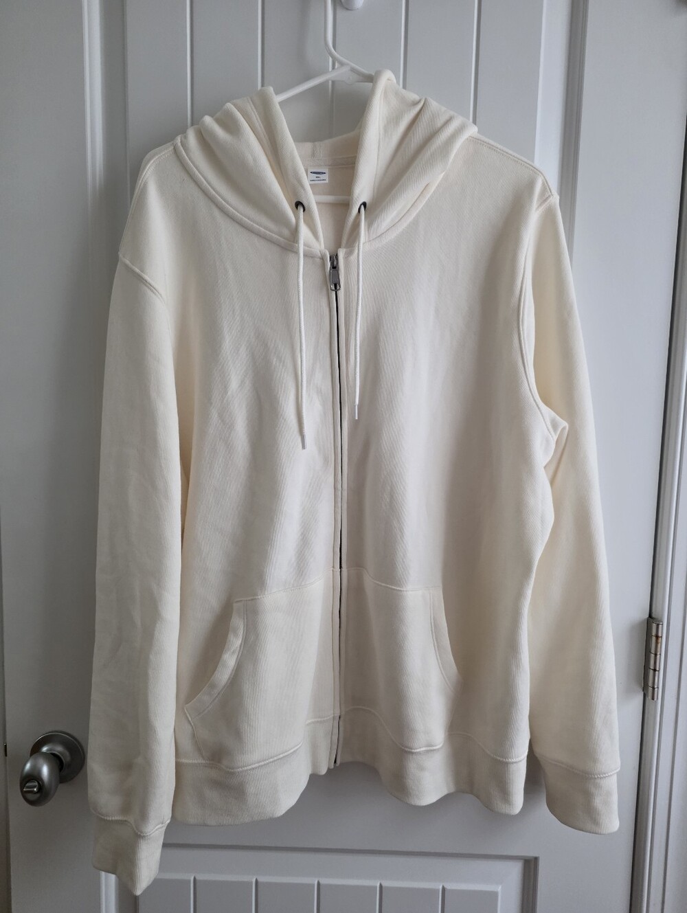 Old Navy Cozy Cream Full-Zip Sweatshirt Sz XXL